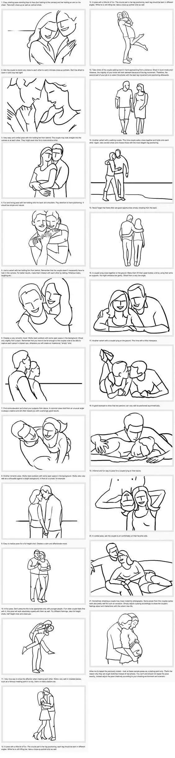 拍照必备干货-Pose大全