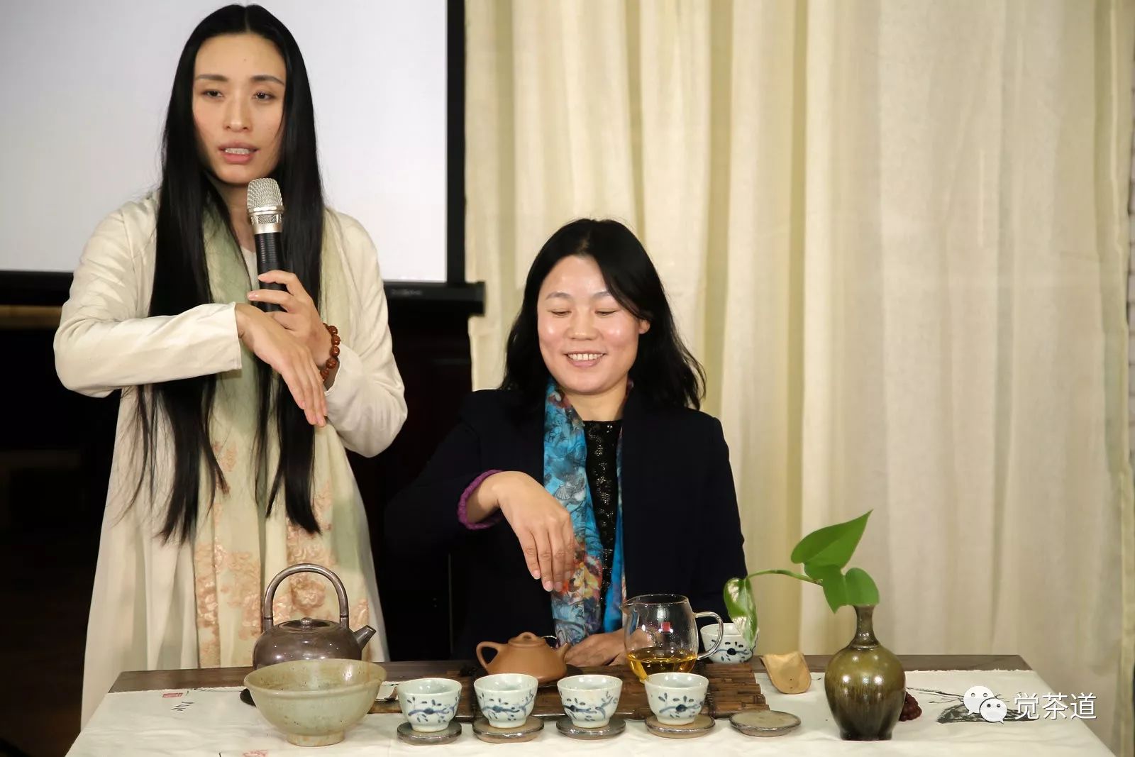 【觉茶道】汪云老师受邀为北京朝阳区女干部进行茶道培训