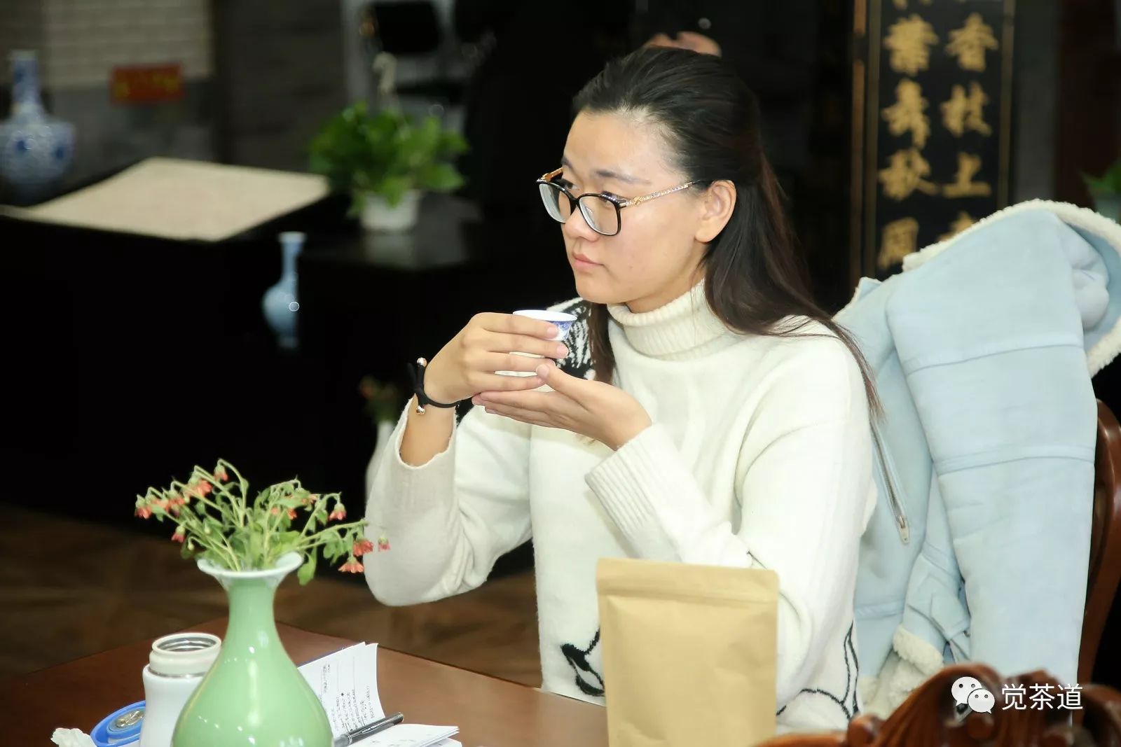 【觉茶道】汪云老师受邀为北京朝阳区女干部进行茶道培训