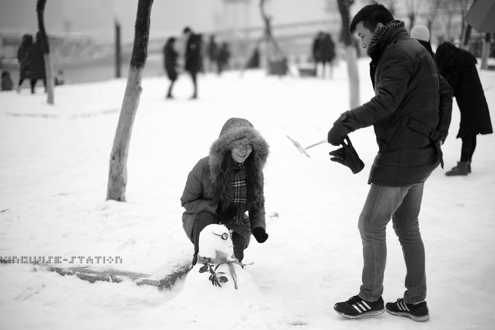 一夜雪，“从”前慢。